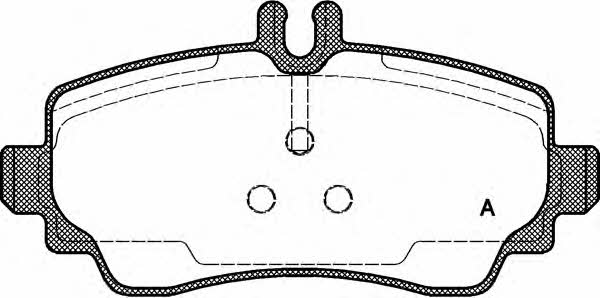 Open parts BPA0650.00 Brake Pad Set, disc brake BPA065000