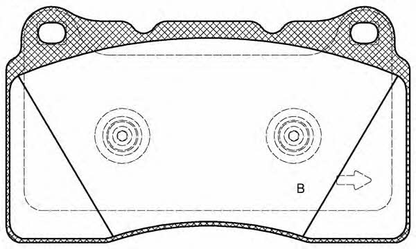 Open parts BPA0666.12 Brake Pad Set, disc brake BPA066612