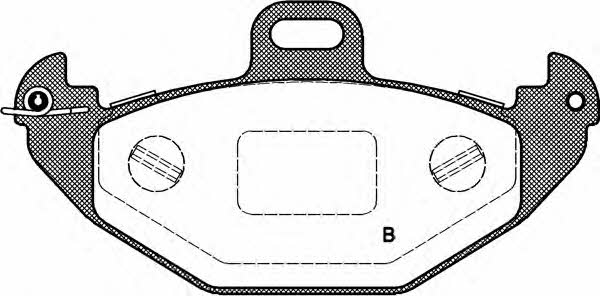 Open parts BPA0686.00 Brake Pad Set, disc brake BPA068600