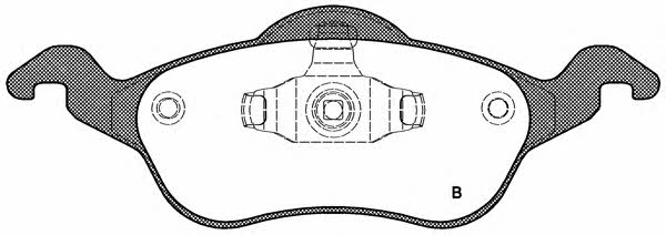 Open parts BPA0691.00 Brake Pad Set, disc brake BPA069100