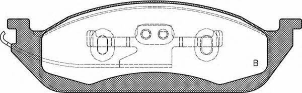 Open parts BPA0697.01 Brake Pad Set, disc brake BPA069701