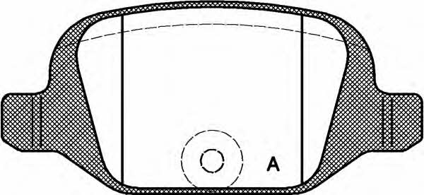 Open parts BPA0727.00 Brake Pad Set, disc brake BPA072700