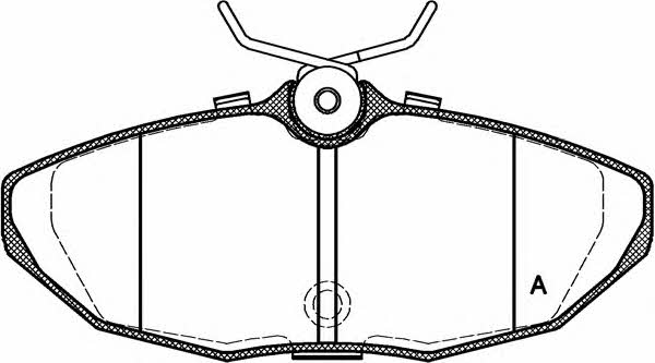 Open parts BPA0732.10 Brake Pad Set, disc brake BPA073210