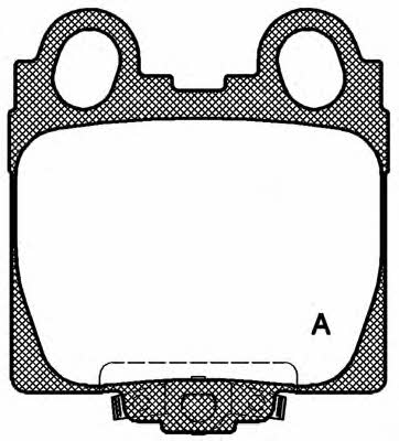 Open parts BPA0743.04 Brake Pad Set, disc brake BPA074304