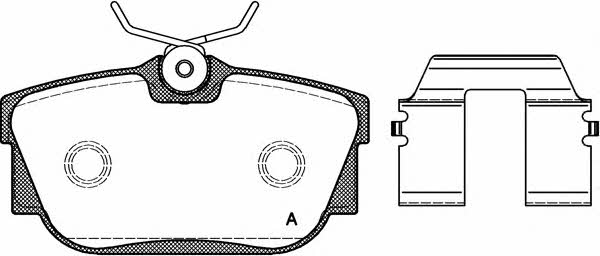 Open parts BPA0767.10 Brake Pad Set, disc brake BPA076710