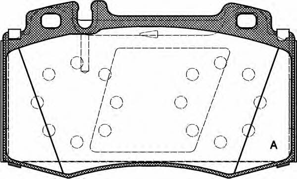 Open parts BPA0769.00 Brake Pad Set, disc brake BPA076900