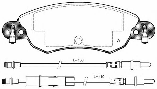 Open parts BPA0829.04 Brake Pad Set, disc brake BPA082904