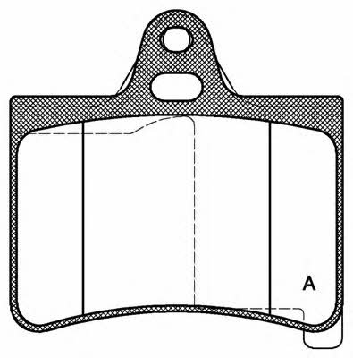 Open parts BPA0830.00 Brake Pad Set, disc brake BPA083000