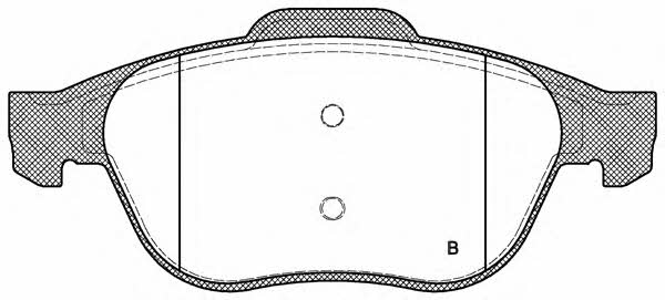 Open parts BPA0843.00 Brake Pad Set, disc brake BPA084300