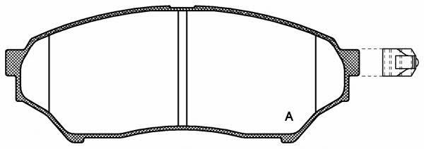 Open parts BPA0845.01 Brake Pad Set, disc brake BPA084501