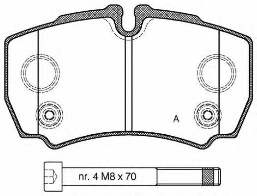 Open parts BPA0849.10 Brake Pad Set, disc brake BPA084910