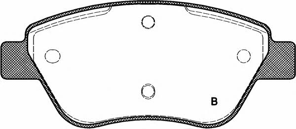 Open parts BPA0858.01 Brake Pad Set, disc brake BPA085801