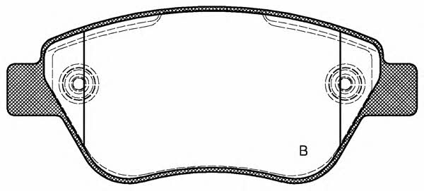 Open parts BPA0858.31 Brake Pad Set, disc brake BPA085831
