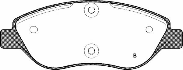 Open parts BPA0860.01 Brake Pad Set, disc brake BPA086001