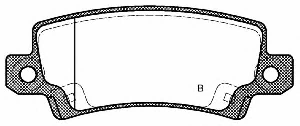 Open parts BPA0874.02 Brake Pad Set, disc brake BPA087402