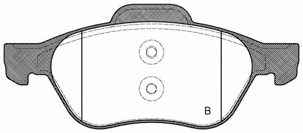 Open parts BPA0962.00 Brake Pad Set, disc brake BPA096200