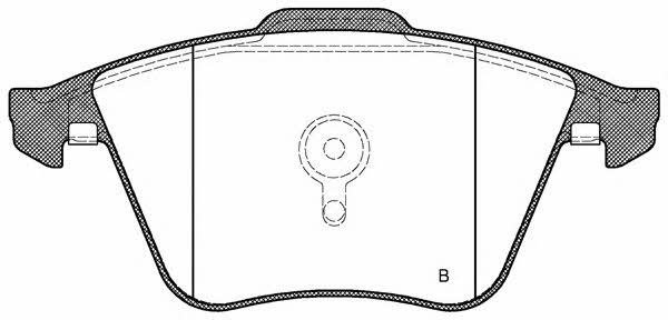 Open parts BPA0964.41 Brake Pad Set, disc brake BPA096441