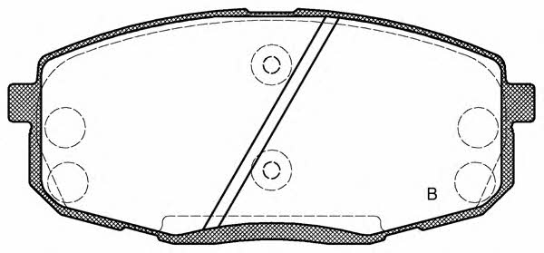 Open parts BPA1038.12 Brake Pad Set, disc brake BPA103812