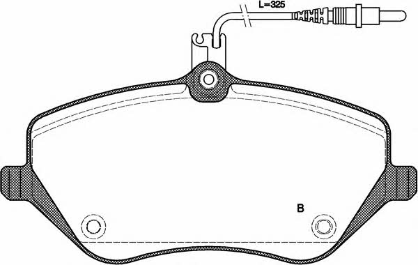 Open parts BPA1101.04 Brake Pad Set, disc brake BPA110104