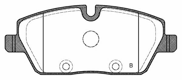 Open parts BPA1131.10 Brake Pad Set, disc brake BPA113110