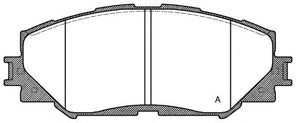 Open parts BPA1232.00 Brake Pad Set, disc brake BPA123200