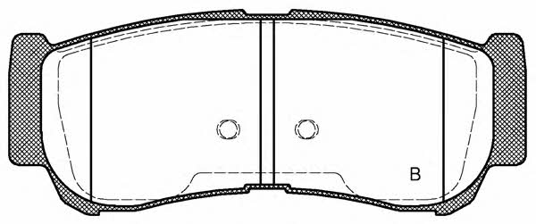 Open parts BPA1239.02 Brake Pad Set, disc brake BPA123902