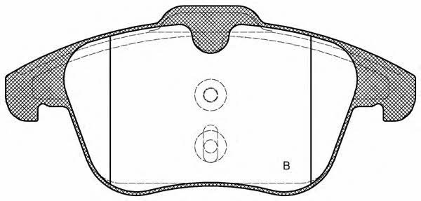 Open parts BPA1249.01 Brake Pad Set, disc brake BPA124901