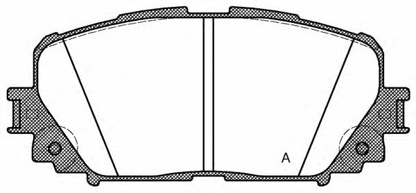 Open parts BPA1258.00 Brake Pad Set, disc brake BPA125800