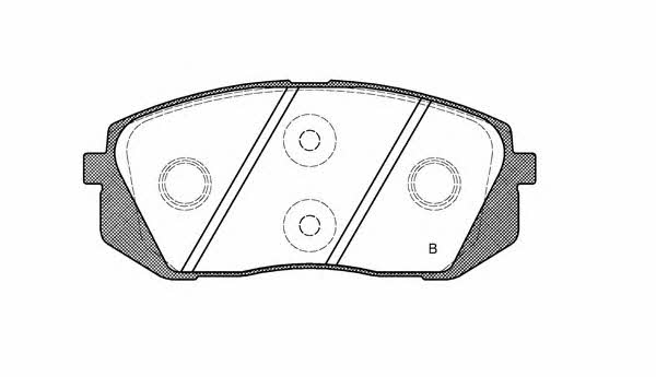 Open parts BPA1302.22 Brake Pad Set, disc brake BPA130222