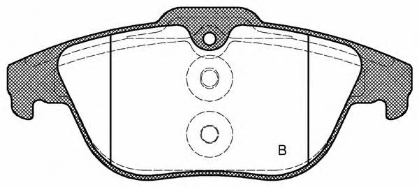 Open parts BPA1305.20 Brake Pad Set, disc brake BPA130520