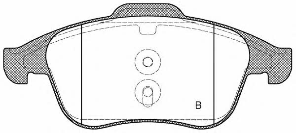 Open parts BPA1350.00 Brake Pad Set, disc brake BPA135000