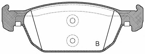 Open parts BPA1384.02 Brake Pad Set, disc brake BPA138402