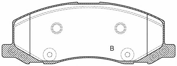 Open parts BPA1386.02 Brake Pad Set, disc brake BPA138602