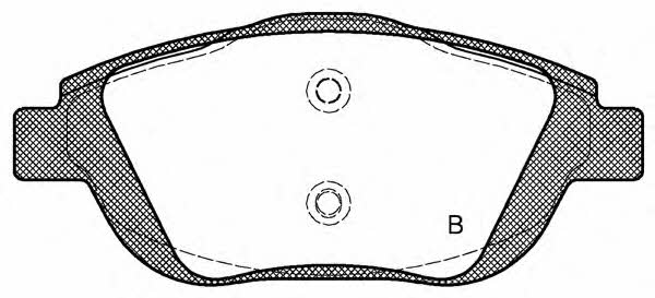 Open parts BPA1392.00 Brake Pad Set, disc brake BPA139200