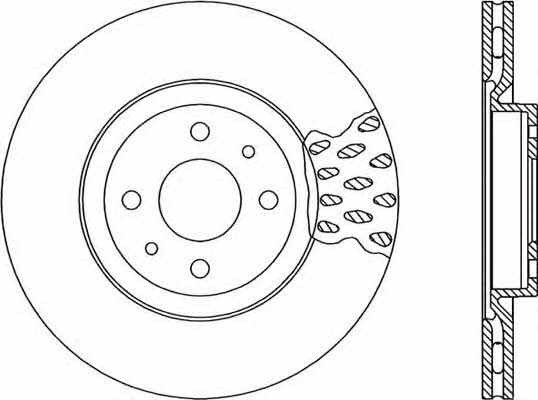Open parts BDA1231.20 Front brake disc ventilated BDA123120