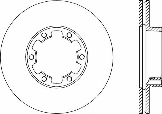 Open parts BDA1398.20 Front brake disc ventilated BDA139820