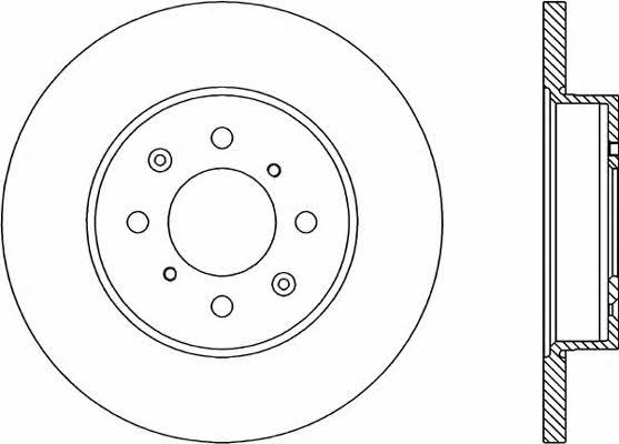 Open parts BDA1752.10 Unventilated front brake disc BDA175210