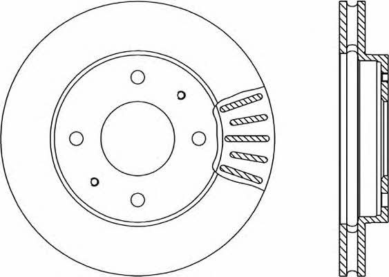 Open parts BDA1794.20 Front brake disc ventilated BDA179420