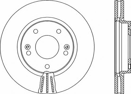 Open parts BDA2138.20 Front brake disc ventilated BDA213820