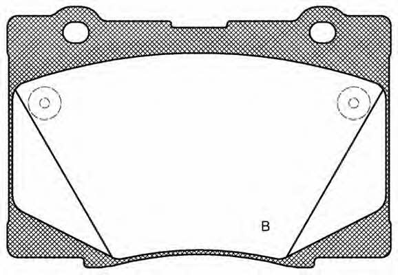 Open parts BPA1422.02 Brake Pad Set, disc brake BPA142202