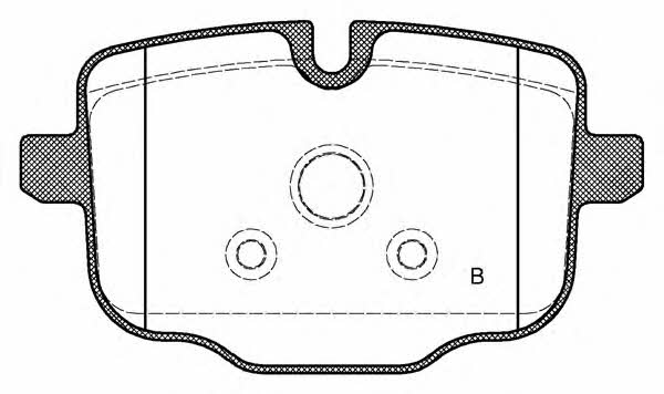 Open parts BPA1433.00 Brake Pad Set, disc brake BPA143300