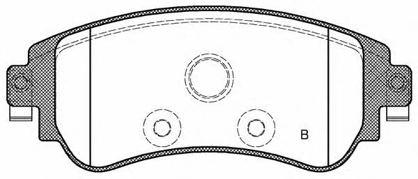 Open parts BPA1464.08 Brake Pad Set, disc brake BPA146408