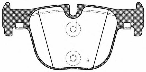 Open parts BPA1493.00 Brake Pad Set, disc brake BPA149300