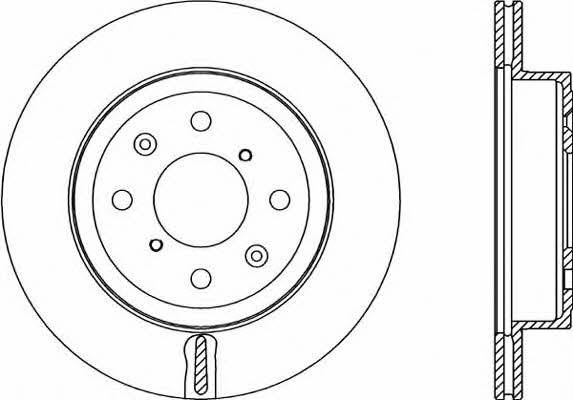 Open parts BDA2353.20 Front brake disc ventilated BDA235320