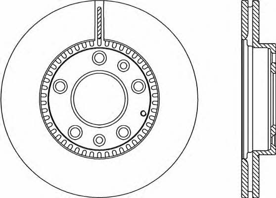 Open parts BDA2356.20 Front brake disc ventilated BDA235620