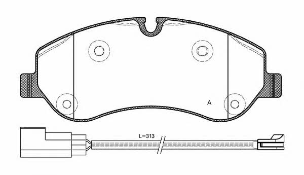 Open parts BPA1520.02 Brake Pad Set, disc brake BPA152002