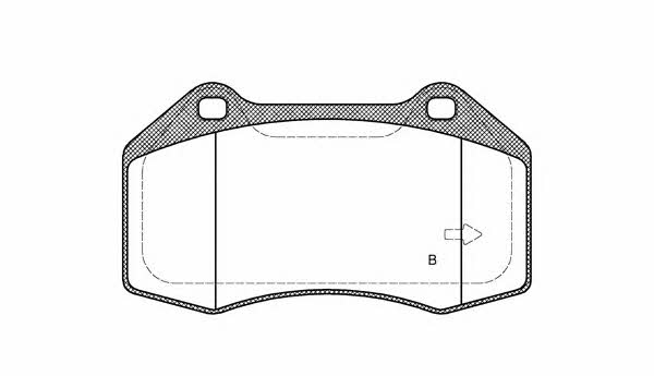 Open parts BPA1113.22 Brake Pad Set, disc brake BPA111322