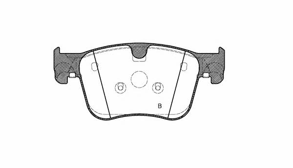 Open parts BPA1560.00 Brake Pad Set, disc brake BPA156000