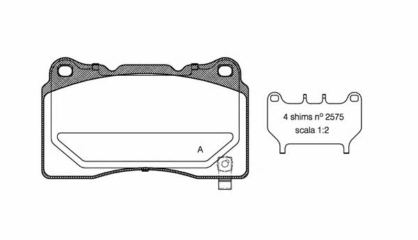 Open parts BPA0666.04 Brake Pad Set, disc brake BPA066604