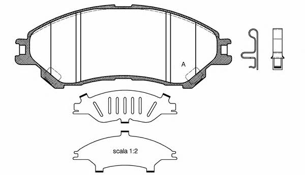 Open parts BPA1589.02 Brake Pad Set, disc brake BPA158902